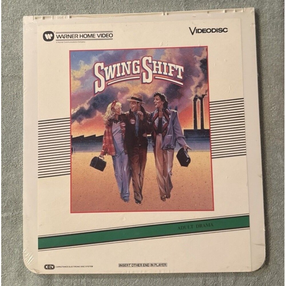 Swing Shift CED Videodisc Goldie Hawn  Kurt Russell New